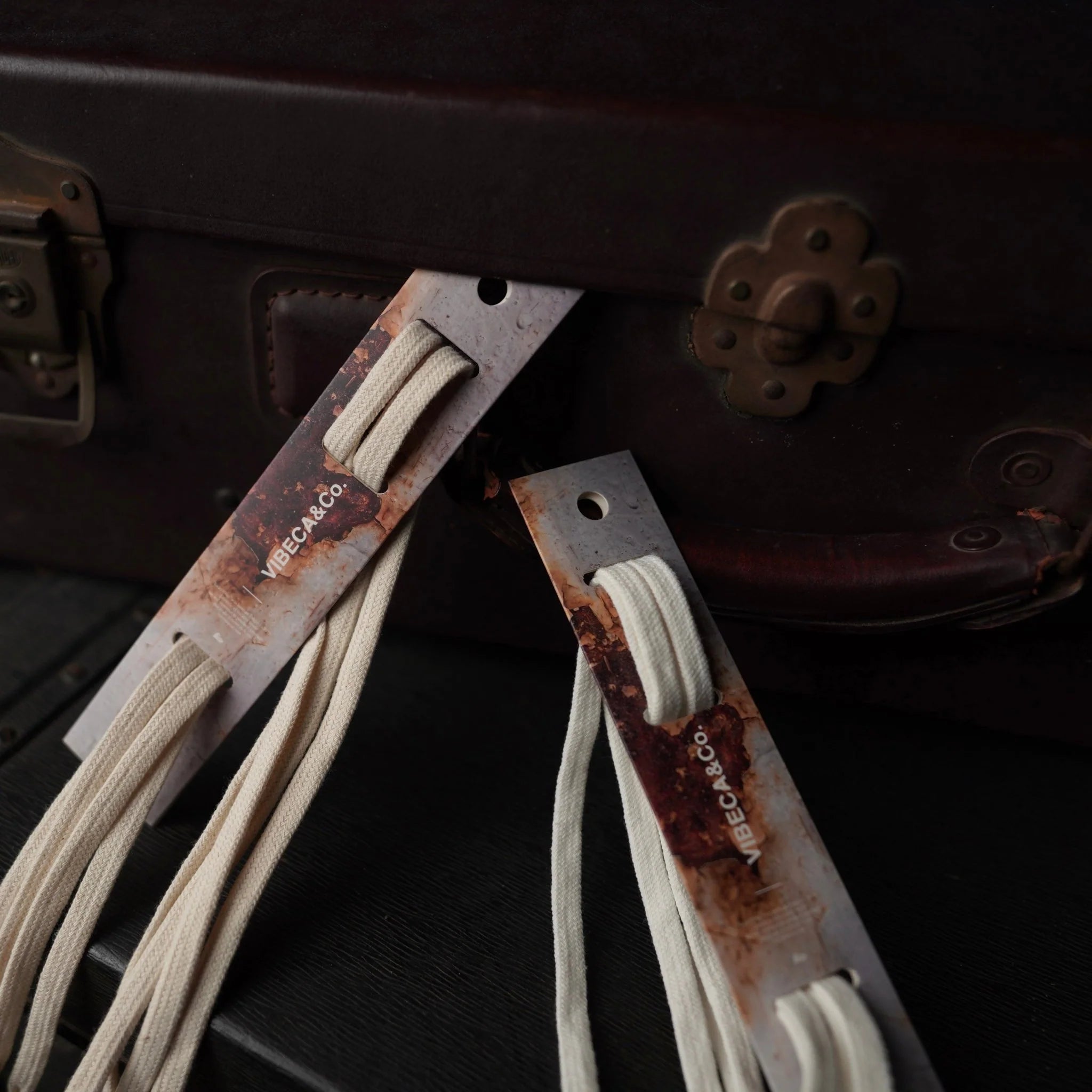 VIBECA&Co. x KicksWrap Classic Cotton Shoelaces “Golden Straw”